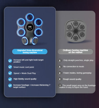 Smart Bluetooth Music Boxing Machine (Hook Punch, Combination Punch)