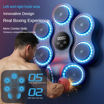 Smart Bluetooth Music Boxing Machine (Hook Punch, Combination Punch)