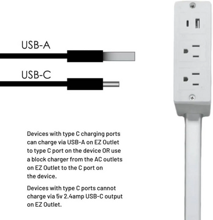 🎁 Save up to 50%💡Outlet Electrical Outlet Extender & 2 AC Outlets Extendable 43-62cm Rotatable 180° for Couches Desks Nightstands