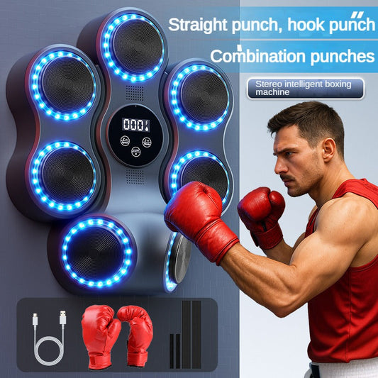 Smart Bluetooth Music Boxing Machine (Hook Punch, Combination Punch)